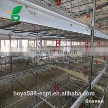 H type stacked battery chicken cage used for broiler and layer rearing