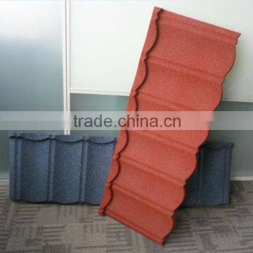 1350*420mm colour stone coated metal roofing tiles / colored roof tile/ new building construction materials metal roof tile