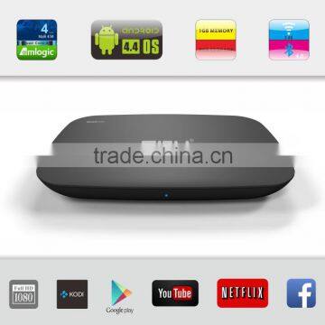 Wholesale Android smart tv box set top box Android 4.4 quad core youtube IPTV box with free channels smart box                        
                                                Quality Choice