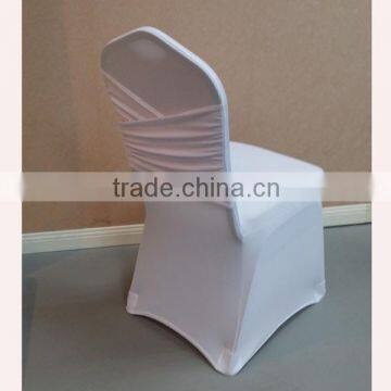 White fashional spandex chair cover for weddings