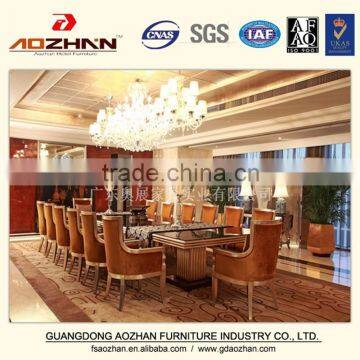 hotel rubber wood dining table and chair