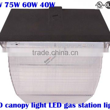 Gas station LED Canopy lights with UL DLC listed 5 years warranty LED Gas station light 90W 60W 40W 75W