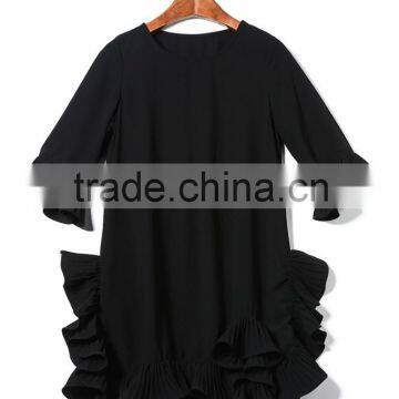 2016 Summer Flounced Relaxed New Model Girl Latest Net Dress Design for Women photo-5