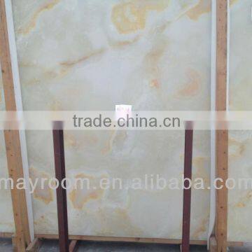 Delicate White onyx slab