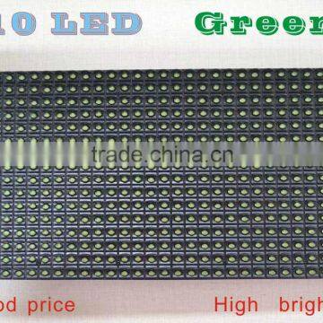 China supplier high brightness led display P10 single color led module