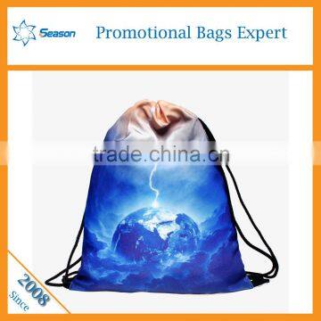 Starry Sky Travel Bag Drawstring Backpack Foldable Polyester Shopping Bag Supplier's Choice photo-5