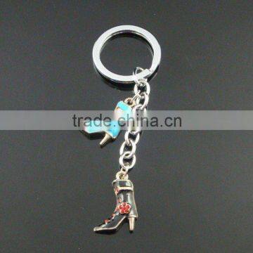 High-Heeled Shoes Shape Alloy Key Chain