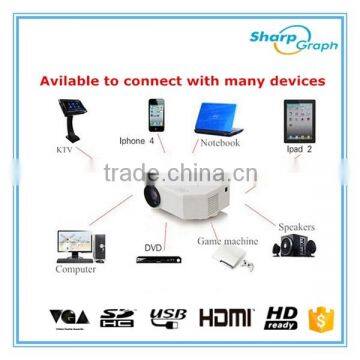 UNIC Low Price Mini HDMI LED Contrast 500:1 Projector UC30 Silm Pocket Videoprojecteur photo-6