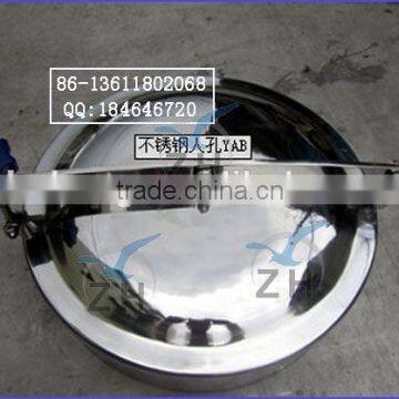 Food grade stainless steel manhole cover with handles