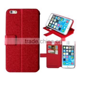 for red iphone 6 4.7 red slik slim wallet stand leather high quality factory price