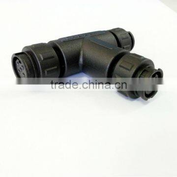 T connector 5p connector T type IP67 waterproof connector,Chogori high quality Nylon connector,easy installabel LED connector