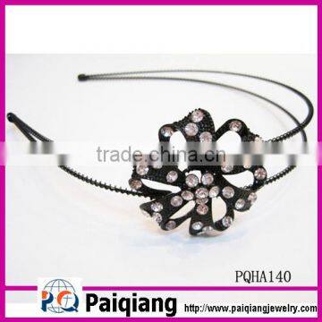 Hot selling rhinestone flower design hair band