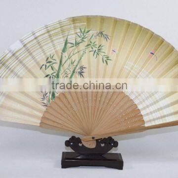 chinese custom printed folding bamboo craft hand fan