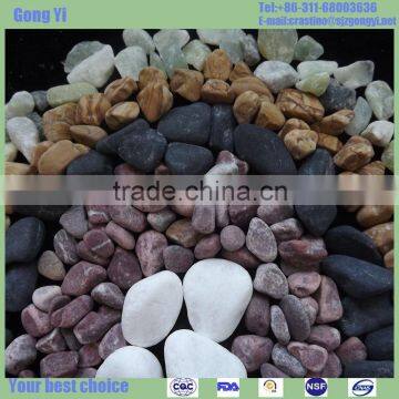 mixed multicolor beach pebble with polished