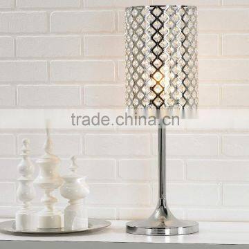 11.22-6 sophisticated glass Dazzling Crystal and Chrome Table Lamp is the perfect counterpart to this chic creation