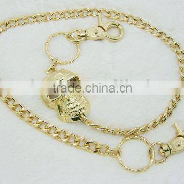 Men's Metal Waist Chain With Skull