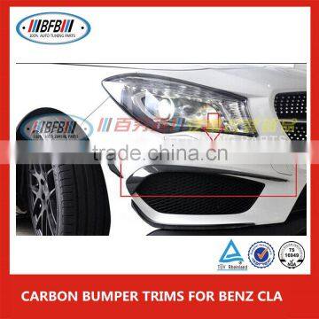 Carbon Fiber Front Bumper Trims For Mercedes CLA45 200 250