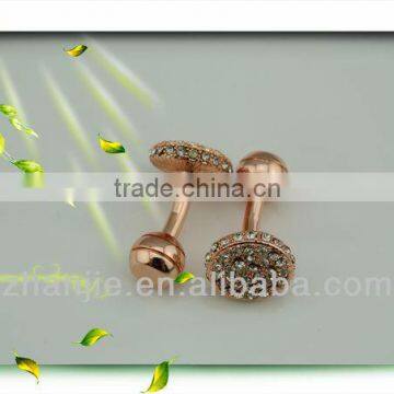 Wholesale fashion jewelry gold plated cufflinks for women