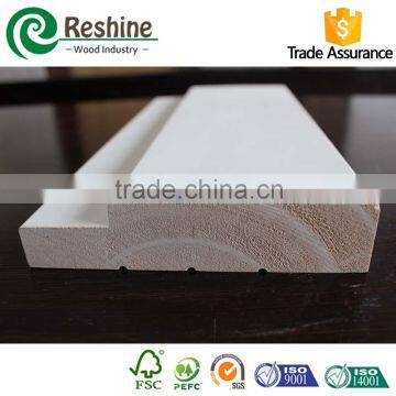 Decorative wood material gesso primed frame moulding