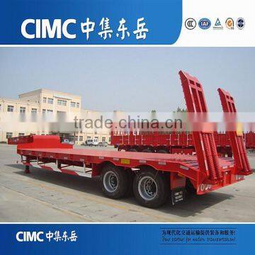 China CIMC Cheap 3 Axles LowBed Truck Trailer/Lowboy Semi Trailer/Semi Trailer Parts Used