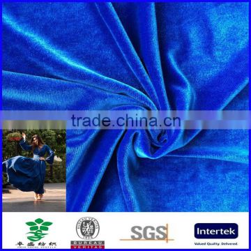 stretch spandex polyester blend velvet fabric for dress