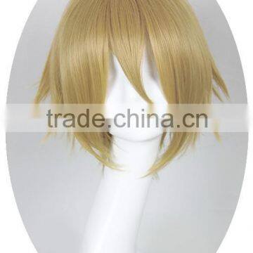 Fashion White Blonde Short Bob Cosplay Party Hair Wig For Cool Girl