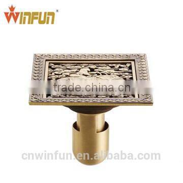 2014 Hot sell 12cm Elephant style Bathroom Brass Floor drain top quality bathroom accessories