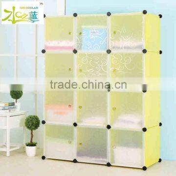Fashionable plastic indian bedroom wardrobe design