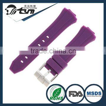 OEM Welcome Custom Printed Adjustable 23mm Rubber Strap for Watch