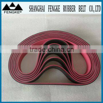 Red Rubber Coating Black Rubber Flat Belts(Section 890x40x6)