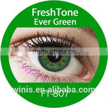 the most popular Freshtone Impressions ever green korea new look tri color contact lens