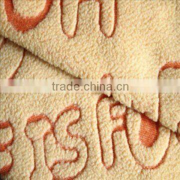 cvc(80/20) fleece interlock kintting fabric