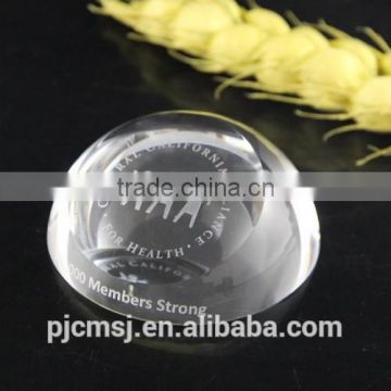 Half Ball Cheap Crystal Glass Paperweight for Office OSM031