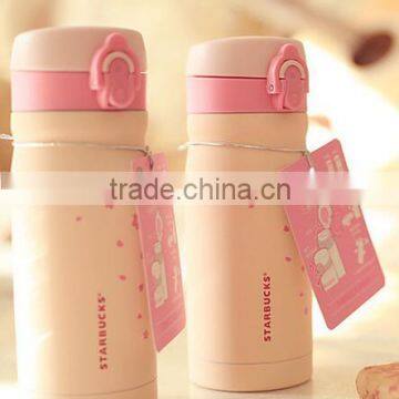 Premium quality fashion starbucks eco-friendly double wall Insulated 304 stainless steel coffee cups thermos flask vacuum mugs