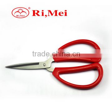 rubber handle manganese steel leather cutting scissors