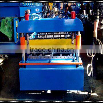 Trapezoidal Profile Roofing Sheet Metal Cold Roll Forming Machine,Roof Tile Roll Former photo-2