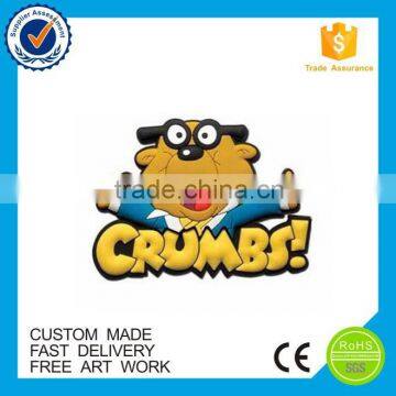 Manufacturer China 3D soft pvc Fridge Magnet Custom