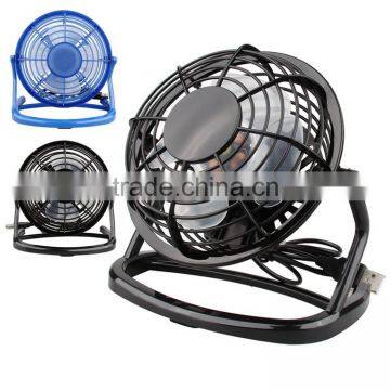 Plastic 360 degree rotation usb mini cooling fan 4 inch