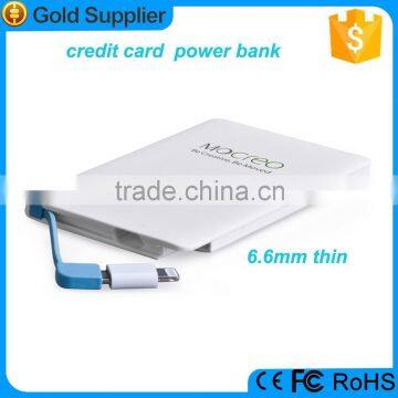 best selling products credit card size 2500mah polymer power bank