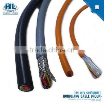 Resistance to bend PUR drag chain cable