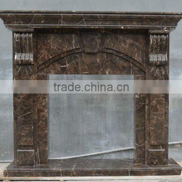 Fireplace design, Dark marble fireplace design, Chinese fireplace design