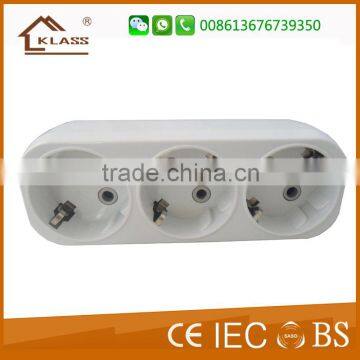 CE Germany type 3-gang Electric Sockets