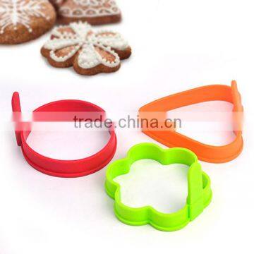 3pc Food Grade Silicone Fried Egg Mould Ring For Kitchen Tools Perfect Round Heart Pentagram In Three Shapes