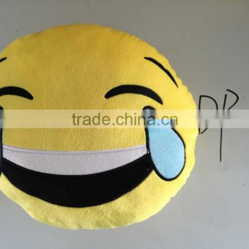 2015 hot sale polyester Cushion emoji pillow case small size