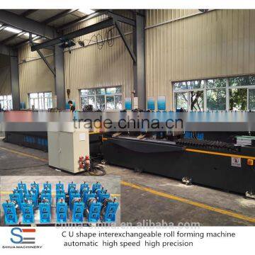 shanghai high speed high precision changeable roll forming machine stud and track roll forming machine