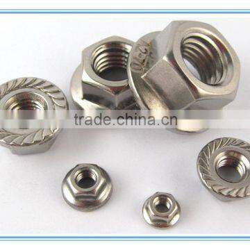 carbon steel zinc plated din6923 hexagon flange nut