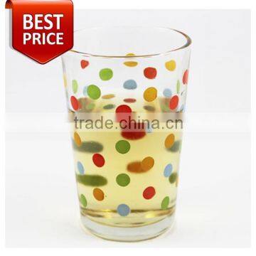 2015 color printing new glass cup cold drink cup