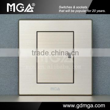 16A 250V 1 Gang Blue LED Electrical Wall Switch