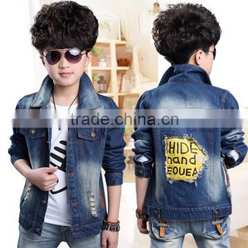 alibaba hot sale boys blue jean jacket for 6 year boy