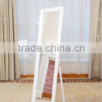 2013 new wooden mirror design with empaistic pattern